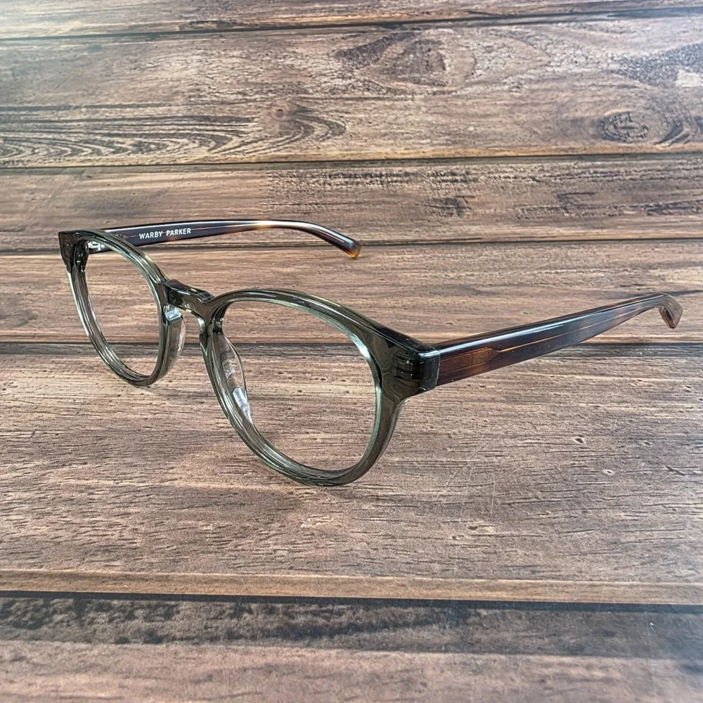 Warby Parker Eyeglasses FRAMES ONLY Percey M 706 48-20-140 Gray Brown‎